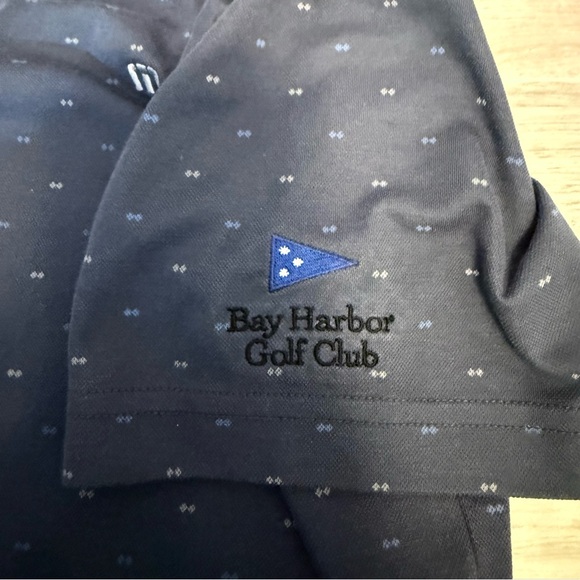 TravisMathew Desert Park Polo Bay Harbor Golf Club Navy Blue M - Picture 7 of 9